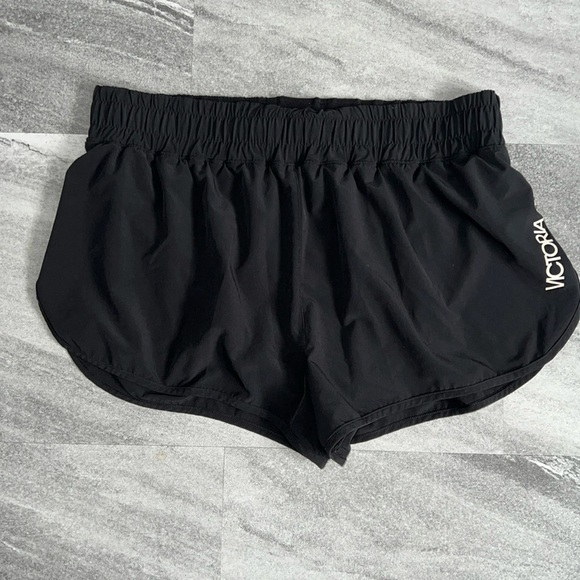 Victoria’s Secret black running shorts underwear lining Large elastic waist - Picture 1 of 12